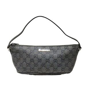 Gucci Mini Black Canvas Boat Bag